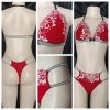 Maroon 2-piece lingerie set